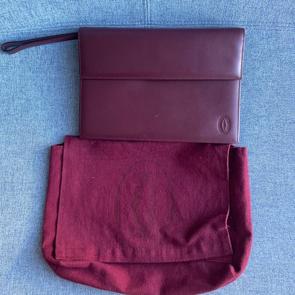 Cartier Clutch bag Mastline Red leather - Picture 6 of 6